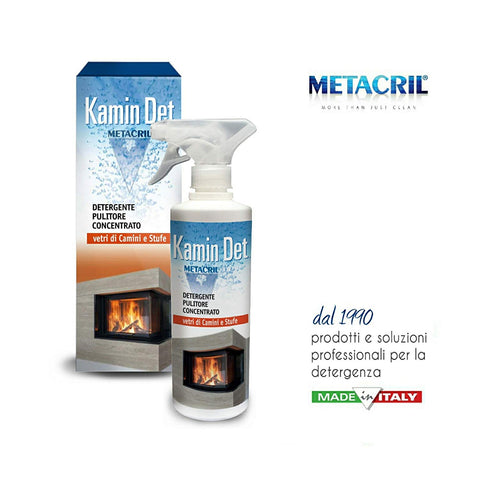METACRIL - Kamin Det - descaling cleaner for chimney or stove 500 ml | Cleaning product