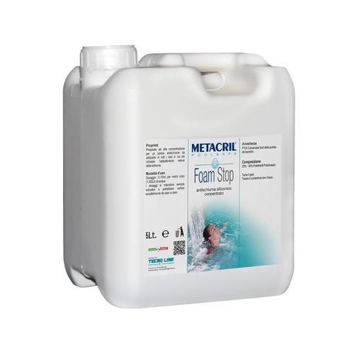 METACRIL - Foam Stop - antifoam concentrate 5 lt | Pools, whirlpools, spas product