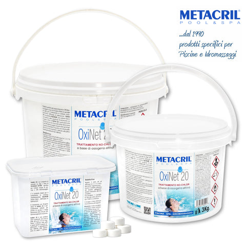 METACRIL - Oxi Net 20 - sanitizer in tablets 5 kg | Swimming pools, spa product
