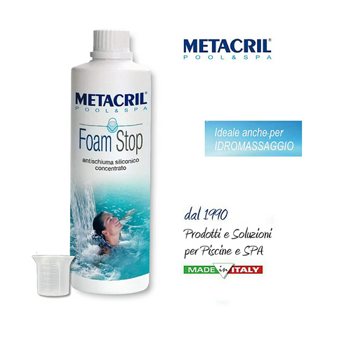 METACRIL - Foam Stop - antifoam concentrate 1 lt | Pools, whirlpools, spas product